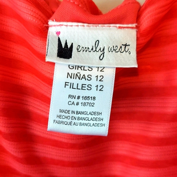 Emily West Girls High-Low Sleeveless Dress, 12 - Picture 4 of 4